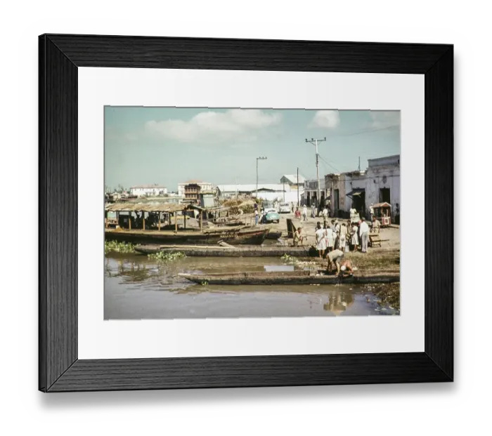 Framed Print : Harbour district in the city of Barranquilla, Colombia, South America 1961, South America Framed Print : Harbour district in the city of Barranquilla, Colombia, South America 1961, South America