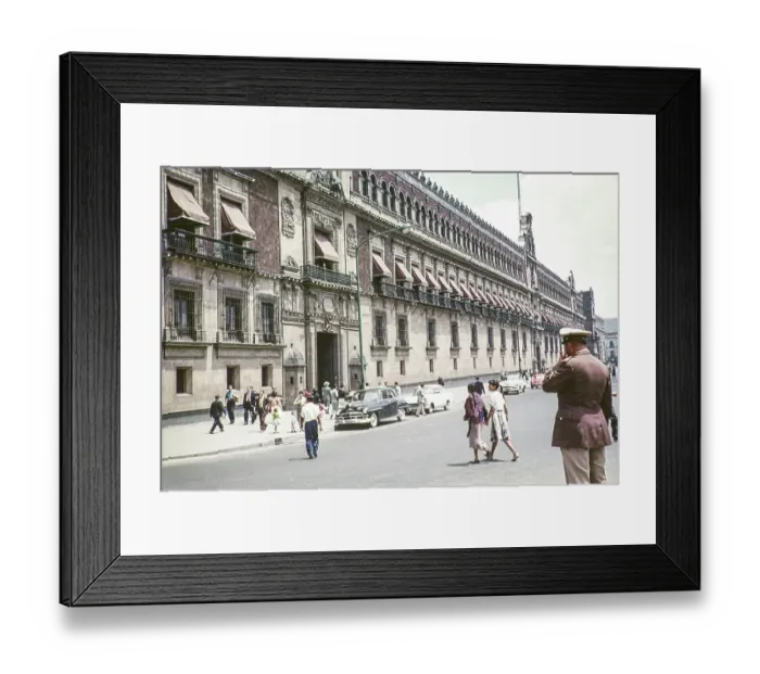 Framed Print : Presidential Palace, Ciudad de Mexico, Mexico City, CDMX, Mexico around 1961