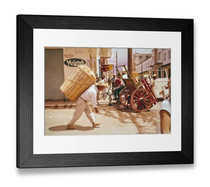 Framed Print : People on market day, city of Oaxaca, Mexico, 1961, Central America