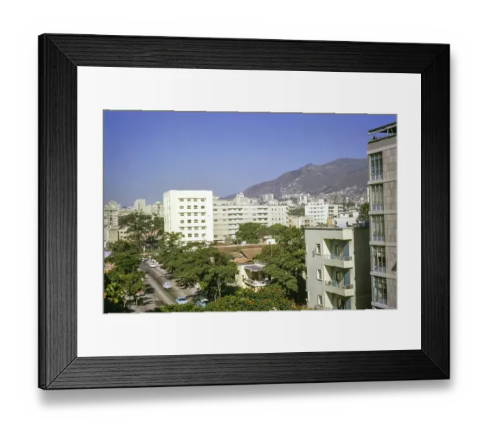 Framed Print : High-quality flats and houses, Caracas, Venezuela, South America 1963, South America Framed Print : High-quality flats and houses, Caracas, Venezuela, South America 1963, South America