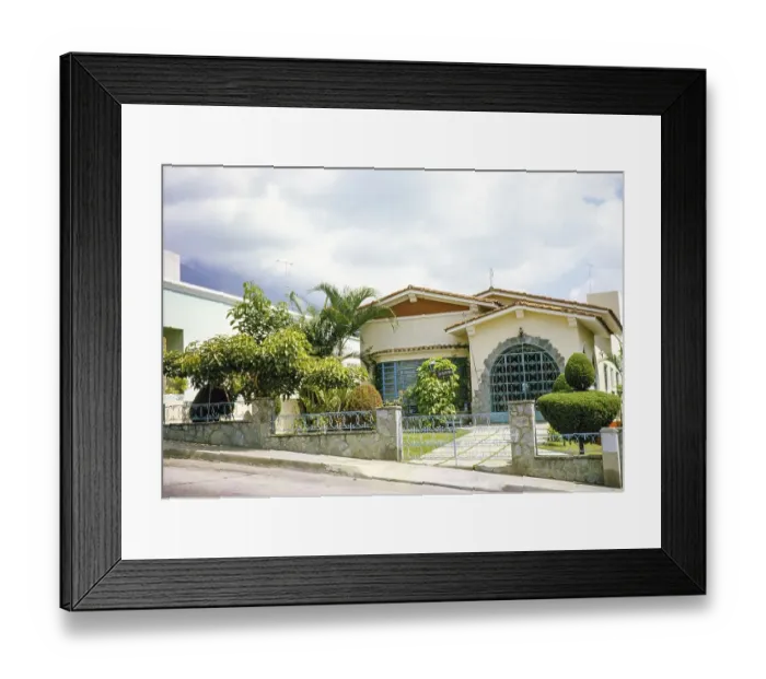 Framed Print : Middle class neighbourhood, Caracas, Venezuela, South America 1963, South America