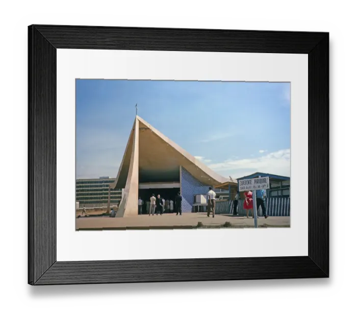 Framed Print : Modern architecture of the new church buildings in the capital Brasilia, Federal District, Brazil, 1962, South America Framed Print : Modern architecture of the new church buildings in the capital Brasilia, Federal District, Brazil, 1962, South America