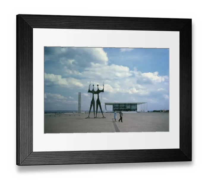 Framed Print : Sculpture Building of the Presidential Palace, Palacio da Alvorada, built in 1958 by architect Oscar Niemeyer, Brasilia, Federal District, Brazil, 1962, South America