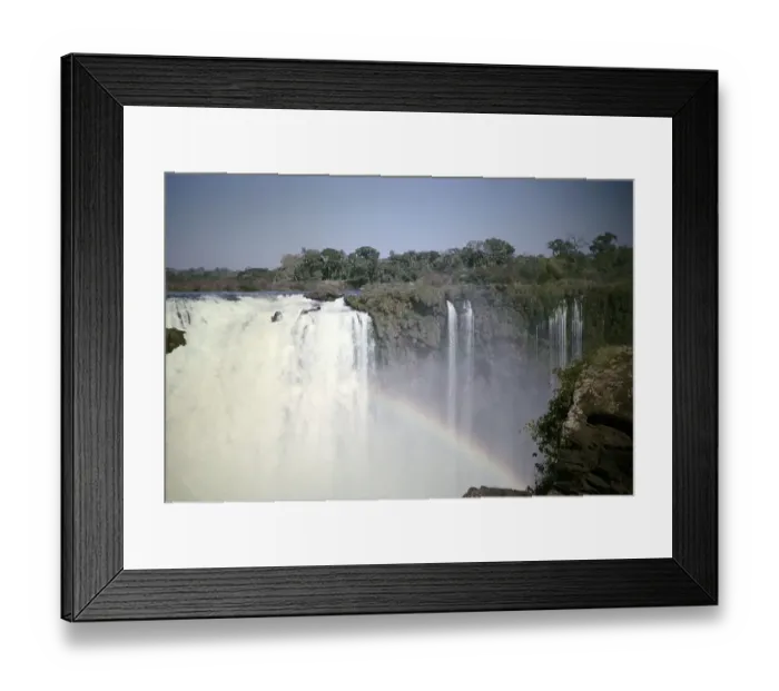 Framed Print : Waterfalls of Iguazu on the Iguazu River on the border between Brazil and Argentina, South America, 1962 Framed Print : Waterfalls of Iguazu on the Iguazu River on the border between Brazil and Argentina, South America, 1962