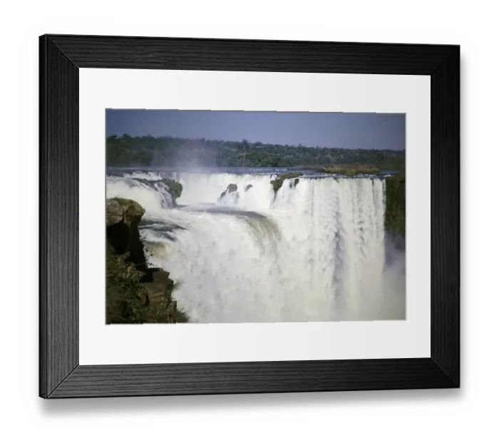 Framed Print : Waterfalls of Iguazu on the Iguazu River on the border between Brazil and Argentina, South America, 1962 Framed Print : Waterfalls of Iguazu on the Iguazu River on the border between Brazil and Argentina, South America, 1962
