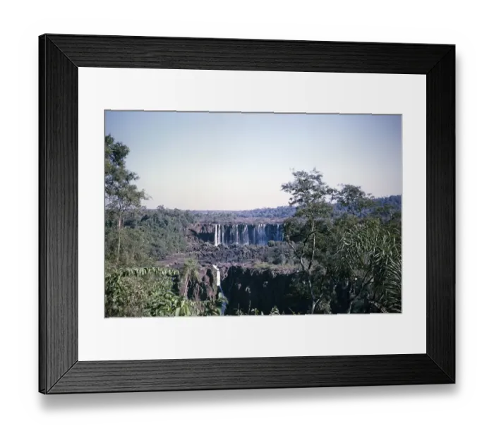 Framed Print : Waterfalls of Iguazu on the Iguazu River on the border between Brazil and Argentina, South America, 1962 Framed Print : Waterfalls of Iguazu on the Iguazu River on the border between Brazil and Argentina, South America, 1962