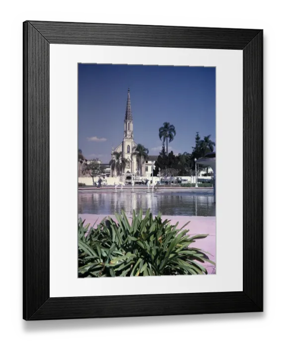 Framed Print : Historic Bom Jesus church, city of Curitiba, state of Parana, south-east Brazil 1962