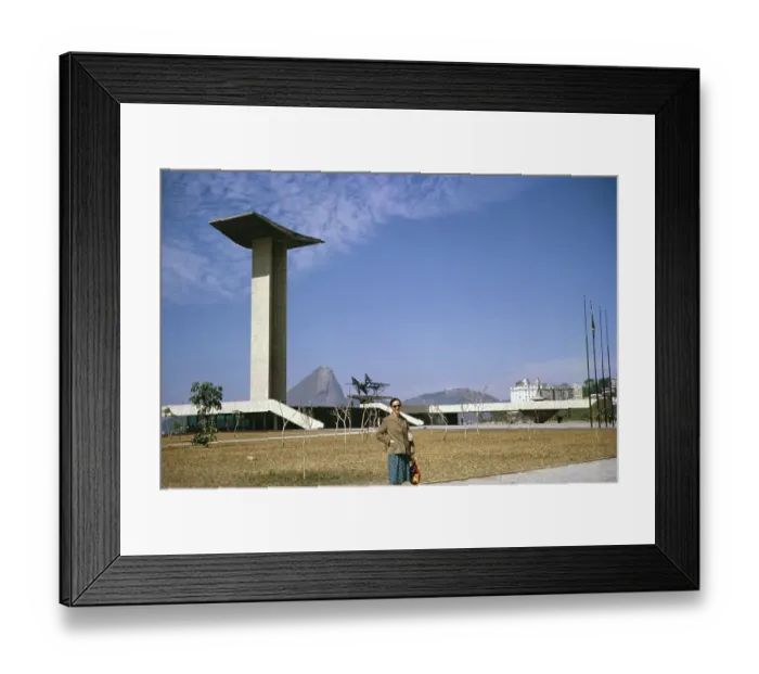 Framed Print : Memorial to the Second World War, Rio de Janeiro, Brazil, South America 1962, South America