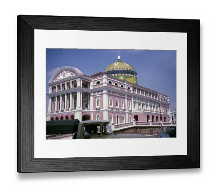 Framed Print : The Amazonas Theatre, built in 1895, Teatro Amazonas, historic opera house, Manaus, Brazil 1962 Architect Celestial Sacardim Architecture from the Belle Epoque of the nineteenth-century rubber industry