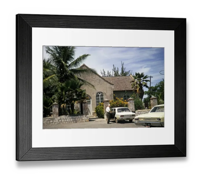 Framed Print : St Peter's Anglican Church, Port Royal, Jamaica 1970