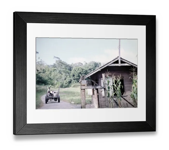 Framed Print : Entrance to the Caura Valley estate, Tacarigua, Trinidad around 1962