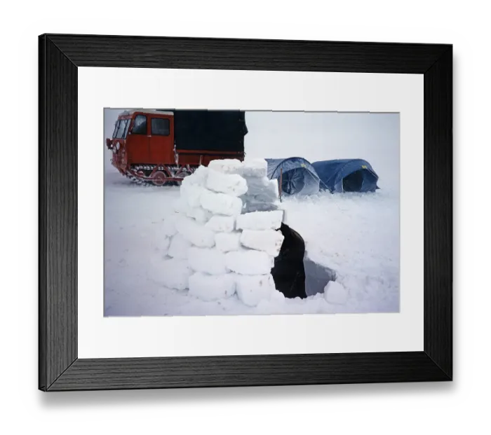 Framed Print : Gudmundur Jonasson travel company Adventure Arctic Expedition to the frozen ice cap, Iceland, 1972, Europe Framed Print : Gudmundur Jonasson travel company Adventure Arctic Expedition to the frozen ice cap, Iceland, 1972, Europe