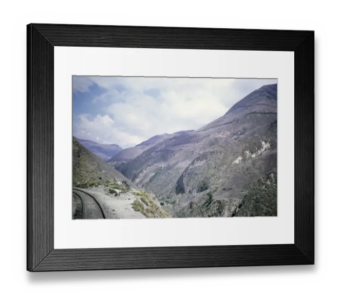 Framed Print : Railway line Guayaquil Riobamba, Ecuador, South America, 1962, South America Framed Print : Railway line Guayaquil Riobamba, Ecuador, South America, 1962, South America