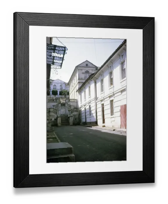 Framed Print : Historic buildings in the city centre of Quito, Ecuador, South America 1962, South America