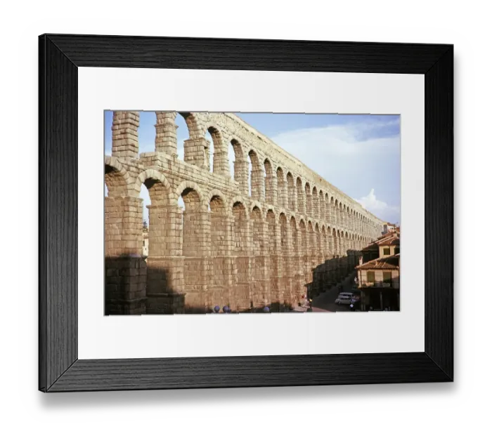 Framed Print : Roman aqueduct Segovia, Castile and Leon region, Spain 1964 Framed Print : Roman aqueduct Segovia, Castile and Leon region, Spain 1964