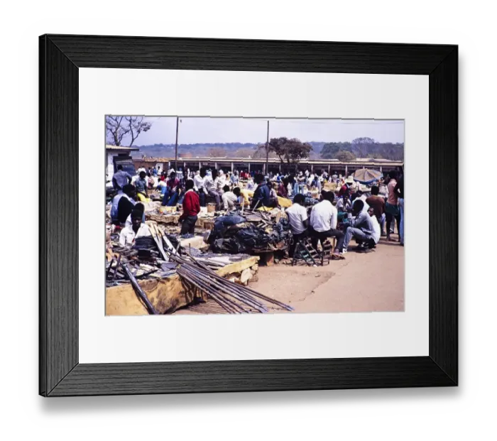 Framed Print : Metal goods on display at a market, Lilongwe, Malawi, Southern Africa 1989, Africa Framed Print : Metal goods on display at a market, Lilongwe, Malawi, Southern Africa 1989, Africa