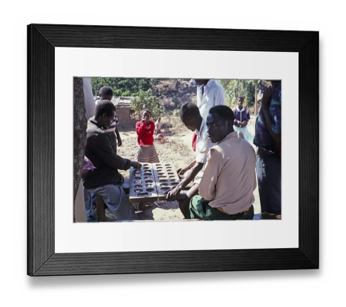 Framed Print : Men playing Bao, a traditional Mancala board game, Malawi, southern Africa, 1995, Africa Framed Print : Men playing Bao, a traditional Mancala board game, Malawi, southern Africa, 1995, Africa