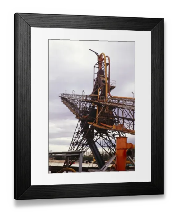 Framed Print : Conveyor belt system in a sea salt factory, Cotusal, Tunisia, North Africa, 1972Tunisia, 1972, Africa Framed Print : Conveyor belt system in a sea salt factory, Cotusal, Tunisia, North Africa, 1972Tunisia, 1972, Africa