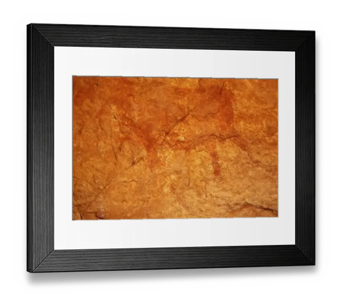 Framed Print : Famous prehistoric rock carvings of Tassili N'Ajjer, Algeria, North Africa 1973 Tassili N'Ajjer National Park, Africa