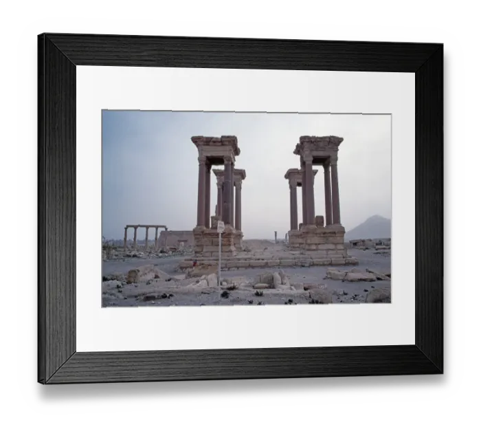 Framed Print : Tetrapylon, Palmyra, Syria, May 1987, vintage, retro, old, historical, Asia Framed Print : Tetrapylon, Palmyra, Syria, May 1987, vintage, retro, old, historical, Asia
