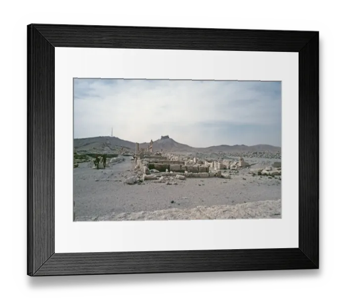 Framed Print : The Arab citadel on a hill, Qalʿat Ibn Maʿn, Palmyra, Syria, May 1987, vintage, retro, old, historical, Asia Framed Print : The Arab citadel on a hill, Qalʿat Ibn Maʿn, Palmyra, Syria, May 1987, vintage, retro, old, historical, Asia