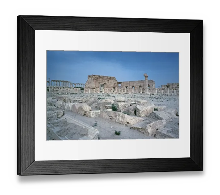 Framed Print : Agora, marketplace, Palmyra, Syria, May 1987, vintage, retro, old, historical, Asia