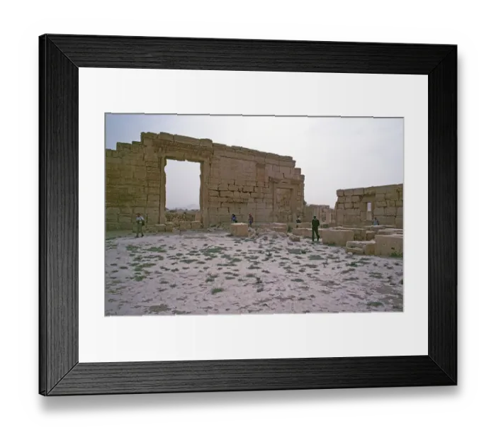 Framed Print : Side room for traders, Agora, market place, Palmyra, Syria, May 1987, vintage, retro, old, historical, Asia Framed Print : Side room for traders, Agora, market place, Palmyra, Syria, May 1987, vintage, retro, old, historical, Asia