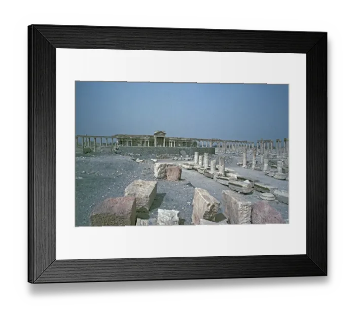 Framed Print : Theatre, Palmyra, Syria, May 1987, vintage, retro, old, historical, Asia