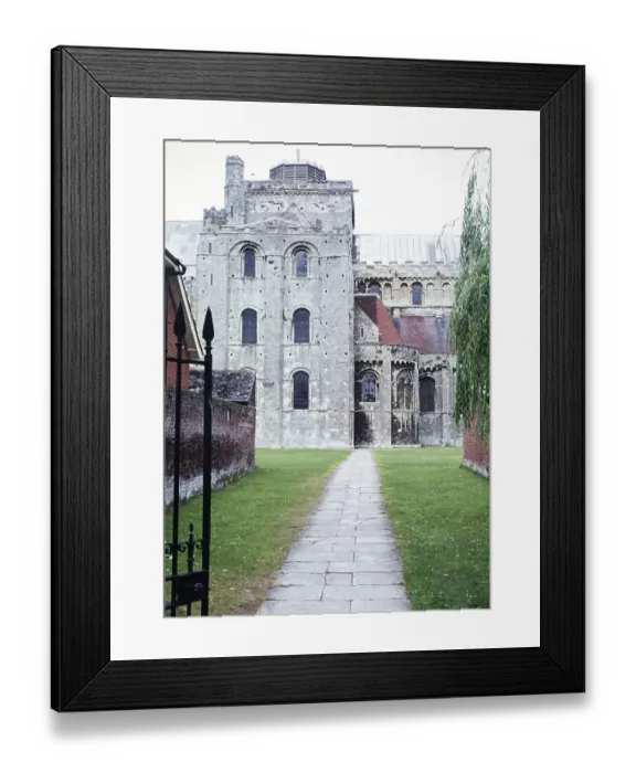 Framed Print : Romsey Abbey, Hampshire, England, United Kingdom in the 1960s