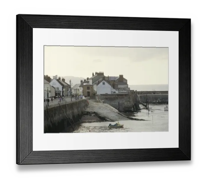 Framed Print : Watchet harbour and coastal village, Somerset coast, England, United Kingdom 1970s Framed Print : Watchet harbour and coastal village, Somerset coast, England, United Kingdom 1970s