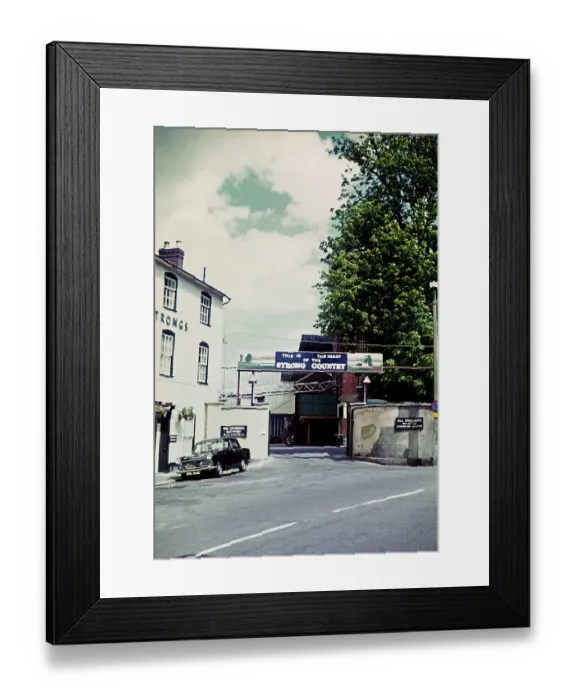 Framed Print : Part of the Strongs Brewery in Romsey, Hampshire, England Uk in the late 1960s