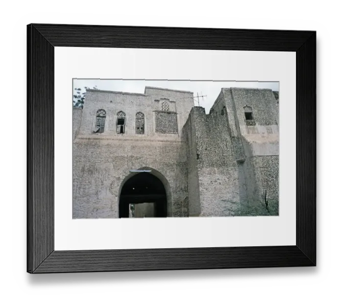 Framed Print : Historic building adobe citadel fortress in Zebid, Zabid, Yemen 1998 UNESCO World Heritage Site Framed Print : Historic building adobe citadel fortress in Zebid, Zabid, Yemen 1998 UNESCO World Heritage Site