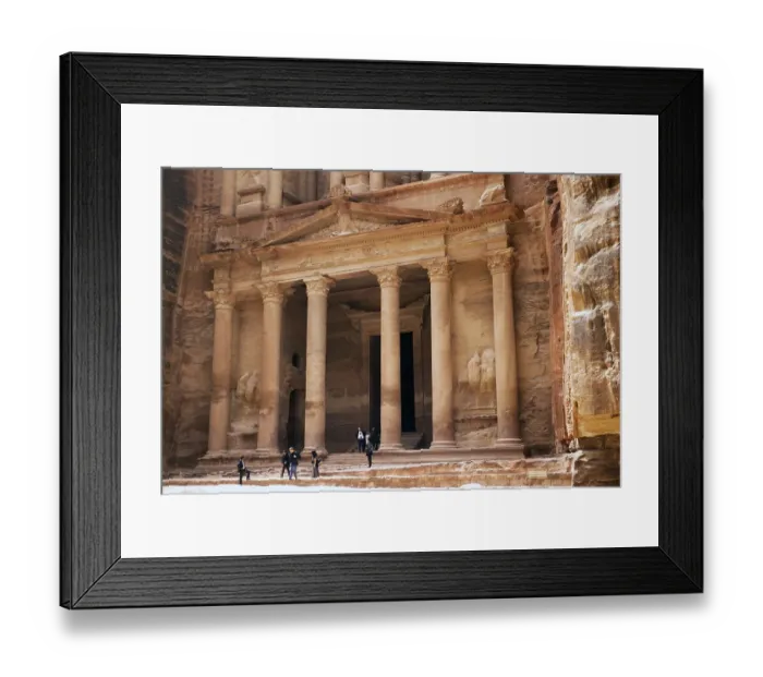Framed Print : The Treasury building at the archaeological site of Petra, Jordan, 1998, Asia