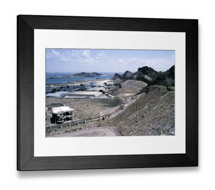 Framed Print : City of Aden, Yemen, part of the harbour industrial area in 1998, Asia