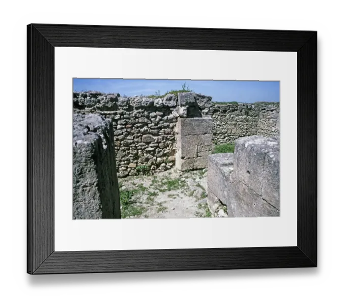 Framed Print : Prehistoric archaeological site in Ugarit, Syria, 1998 Archive room in which hundreds of clay tablets in Ugaritic script were found, Asia Framed Print : Prehistoric archaeological site in Ugarit, Syria, 1998 Archive room in which hundreds of clay tablets in Ugaritic script were found, Asia