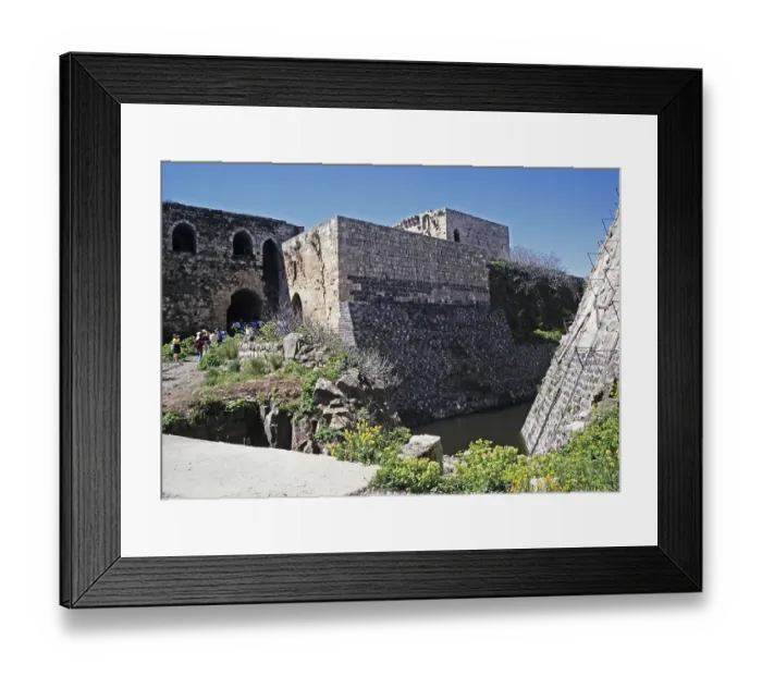 Framed Print : Crusader castle Krak des Chevaliers, Syria in 1998