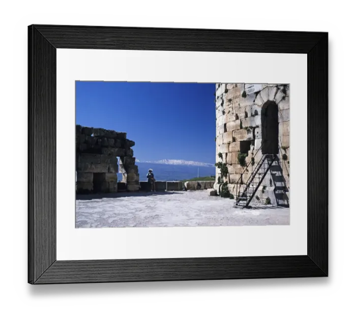 Framed Print : Crusader castle Krak des Chevaliers, Syria in 1998