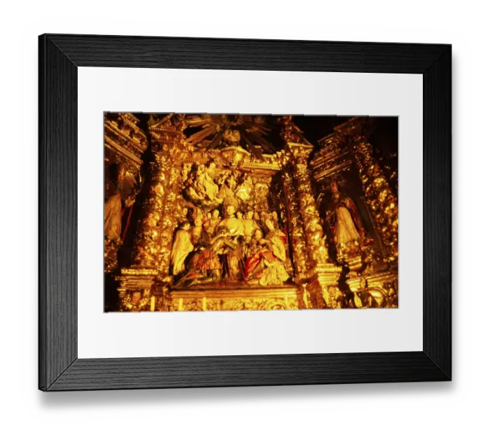 Framed Print : Interior of the Cathedral of the Holy Cross and St Eulalia, Cathedral in the city of Barcelona, Catalonia, Spain, Europe
