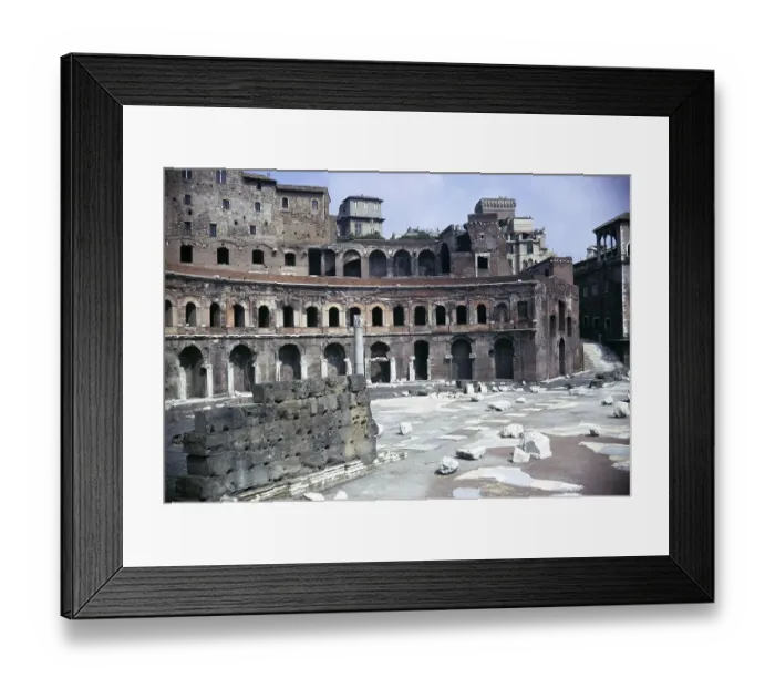Framed Print : Roman archaeological site Trajan's market, Rome, Italy 1974 Framed Print : Roman archaeological site Trajan's market, Rome, Italy 1974