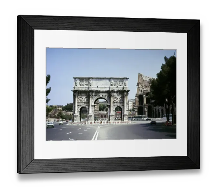 Framed Print : Roman triumphal arch, Arch of Constantine, built in 315 AD, Rome, Italy, 1974, Europe Framed Print : Roman triumphal arch, Arch of Constantine, built in 315 AD, Rome, Italy, 1974, Europe