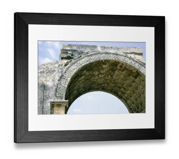 Framed Print : Roman memorial arch in St Remy de Provence, France 1975