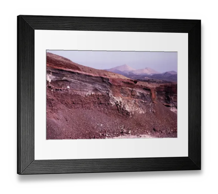 Framed Print : Querschnitt durch Asche, Lava, Schlacke, Ausbrueche frueherer Vulkanausbrueche, Lanzarote, Kanarische Inseln, Spanien 1979 Framed Print : Querschnitt durch Asche, Lava, Schlacke, Ausbrueche frueherer Vulkanausbrueche, Lanzarote, Kanarische Inseln, Spanien 1979