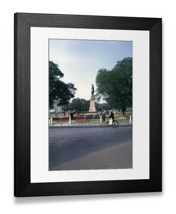 Framed Print : Statue von Sardar Vallabhbhai Patel am Patel Chowk, Neu-Delhi, Indien, 1964