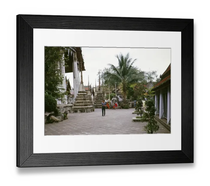 Framed Print : Buddhistischer Tempel Wat Pho, Bangkok, Thailand, Asien im Jahr 1964, Asia