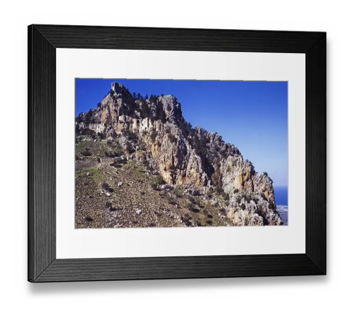 Framed Print : Ruinen der Burg des Heiligen Hilarion aus byzantinischer Zeit, Kyrenisches Gebirge, Kirenia, Nordzypern 1963 Framed Print : Ruinen der Burg des Heiligen Hilarion aus byzantinischer Zeit, Kyrenisches Gebirge, Kirenia, Nordzypern 1963