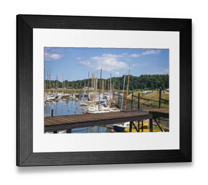 Framed Print : Boote im Jachthafen, Tidemill Yacht harbour, Woodbridge, Suffolk, England, d UK Juli 1976 Framed Print : Boote im Jachthafen, Tidemill Yacht harbour, Woodbridge, Suffolk, England, d UK Juli 1976