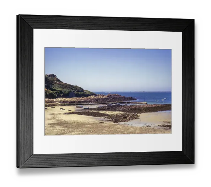 Framed Print : Strand der Portelet-Bucht, Torteval, Guernsey, Kanalinsel, Grossbritannien, Juni 1974, Europe Framed Print : Strand der Portelet-Bucht, Torteval, Guernsey, Kanalinsel, Grossbritannien, Juni 1974, Europe