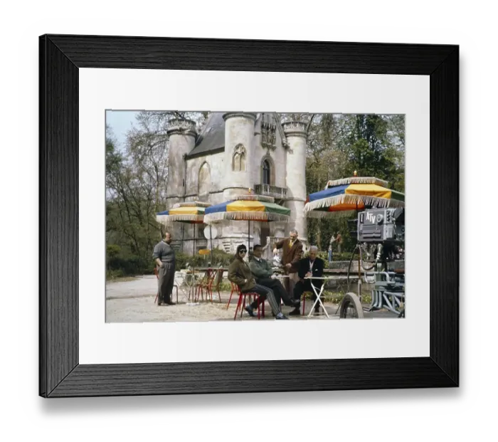 Framed Print : ATV-Aussenuebertragung ITV-Kamerateam, Frankreich, Anfang der 1960er Jahre