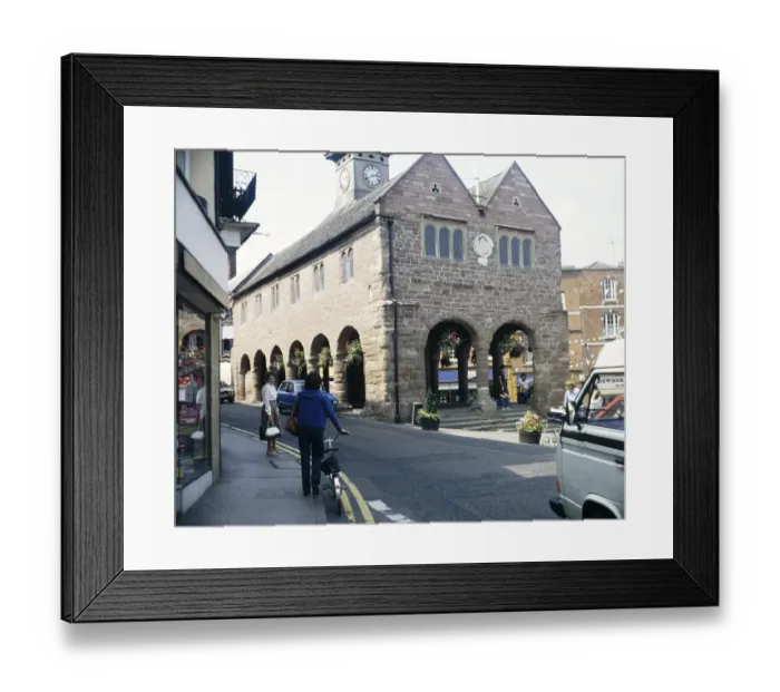 Framed Print : 17th century red sandstone market house, High Street, Ross on Wye, Herefordshire, England, United Kingdom in the 1970s Framed Print : 17th century red sandstone market house, High Street, Ross on Wye, Herefordshire, England, United Kingdom in the 1970s