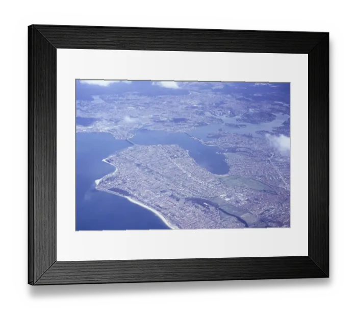 Framed Print : Oblique view of the suburban settlement of Georges River, Botany Bay, Sydney, Australia 1974 Captain Cook Bridge and Sans Souci Framed Print : Oblique view of the suburban settlement of Georges River, Botany Bay, Sydney, Australia 1974 Captain Cook Bridge and Sans Souci